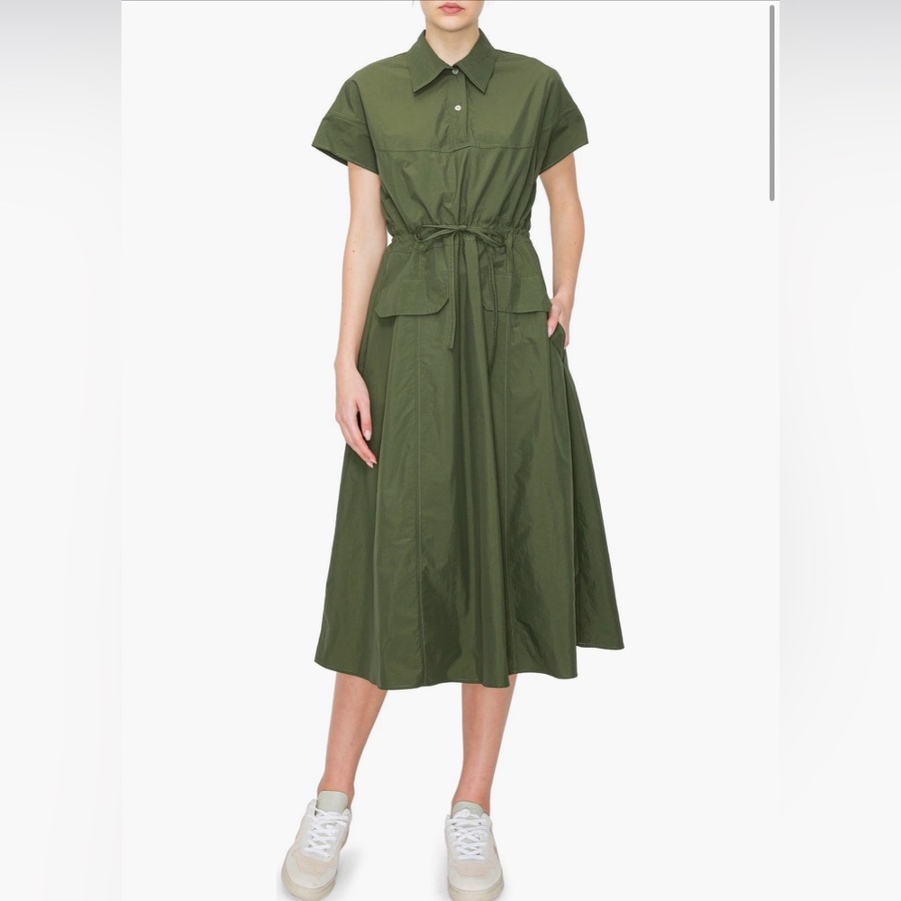 Melloday Nylon Tech Midi Dress